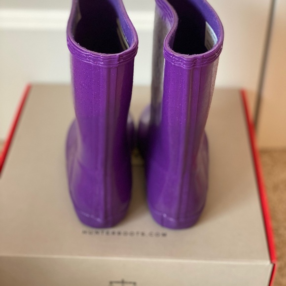 NWT Hunter Boots, sparkle purple - Picture 5 of 5